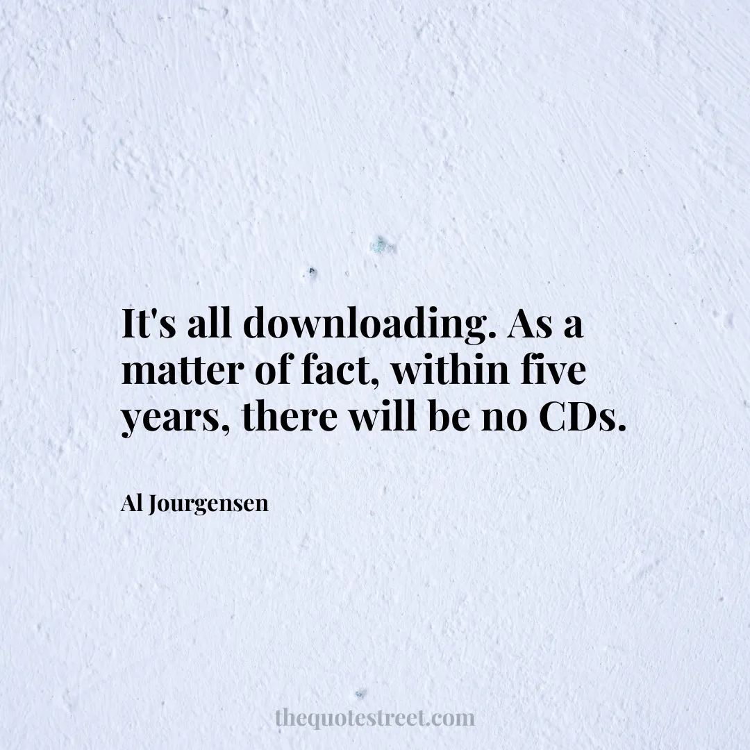 It's all downloading. As a matter of fact