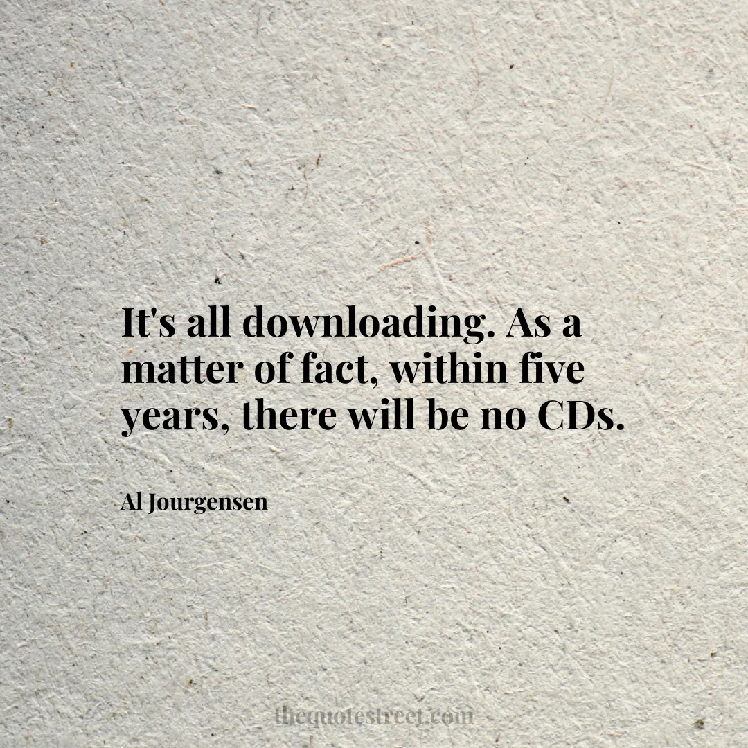 It's all downloading. As a matter of fact