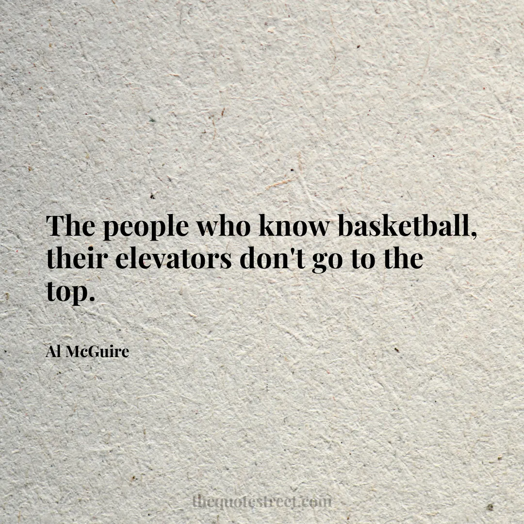The people who know basketball