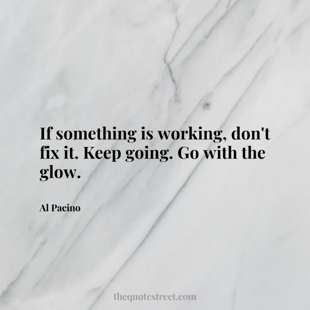 If something is working