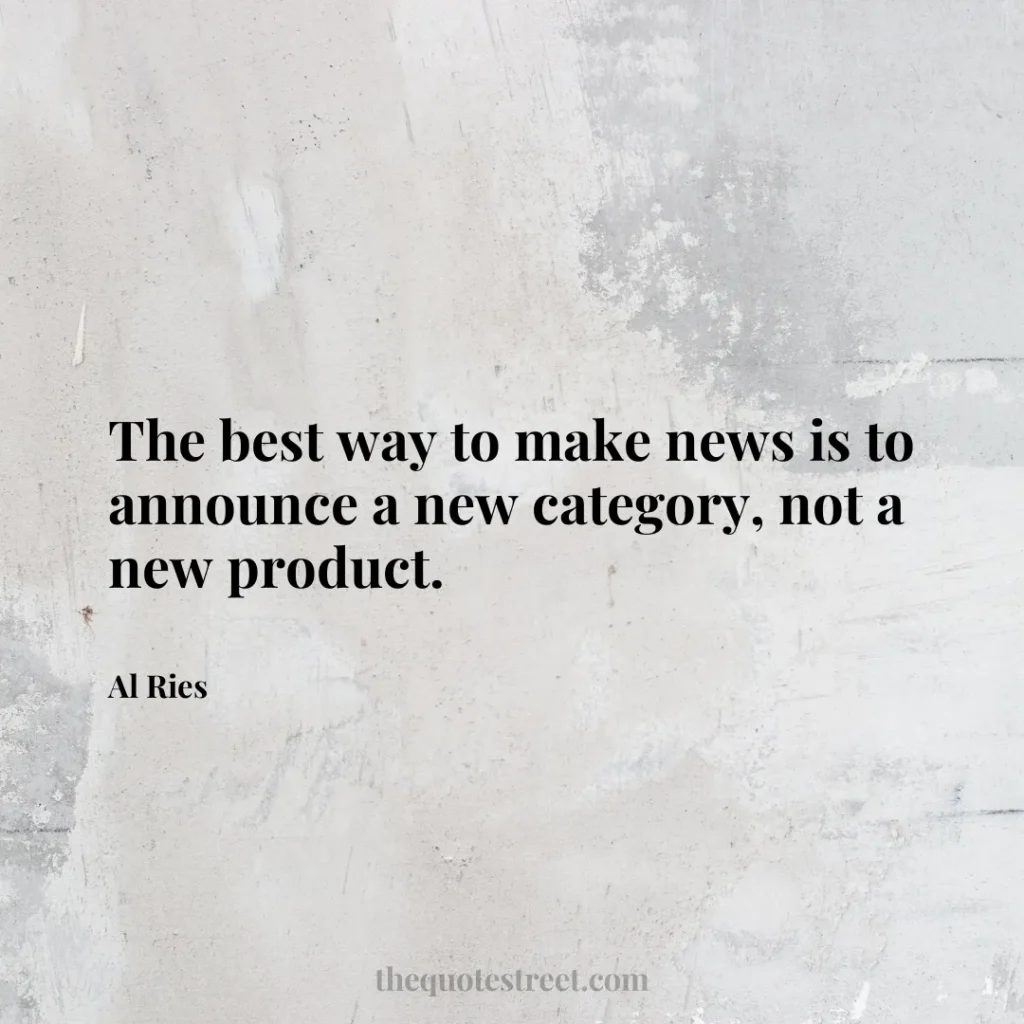 The best way to make news is to announce a new category