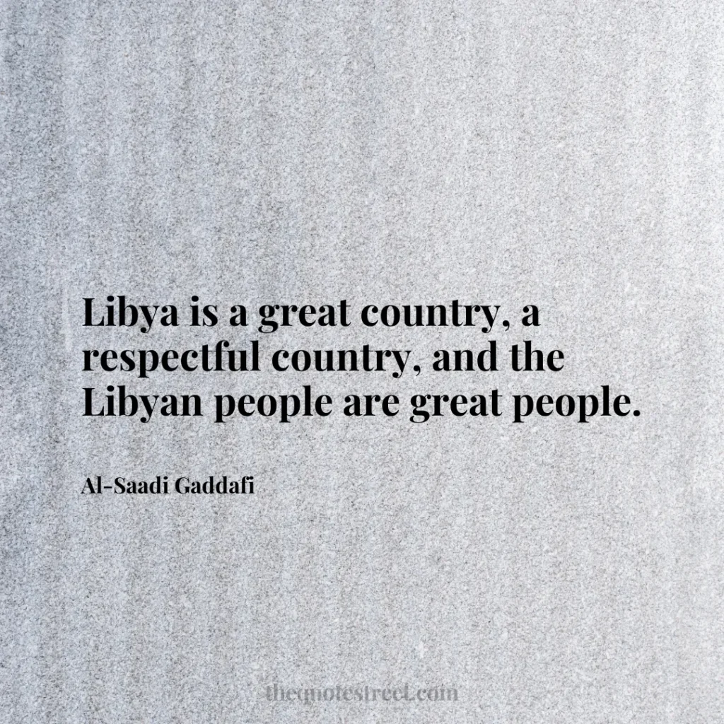 Libya is a great country
