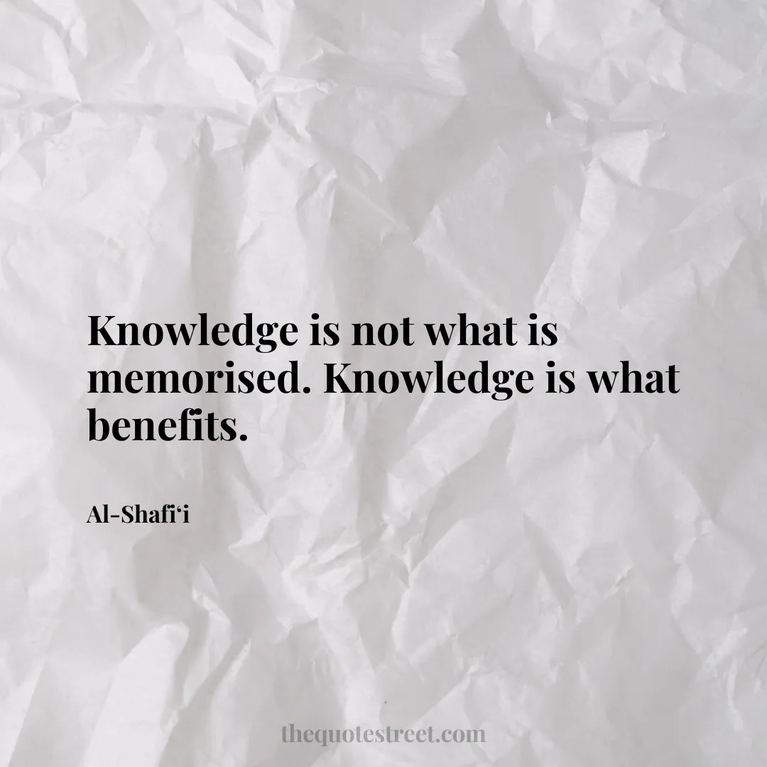 Knowledge is not what is memorised._x000D_