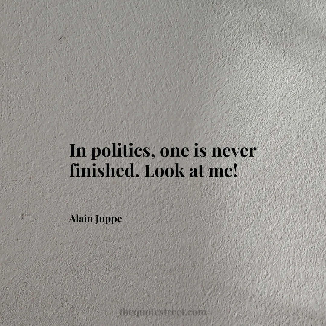 In politics