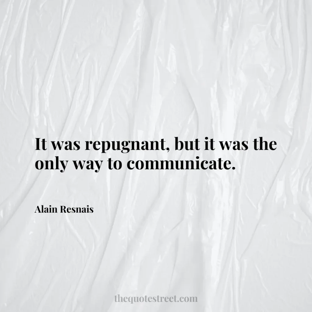 It was repugnant