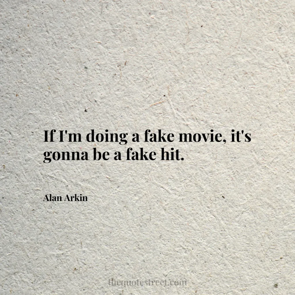 If I'm doing a fake movie