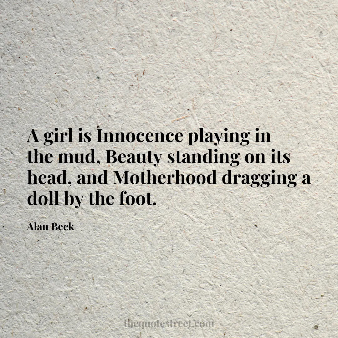 A girl is Innocence playing in the mud