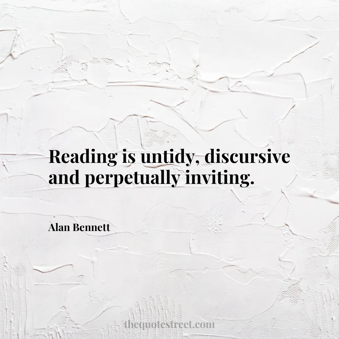 Reading is untidy