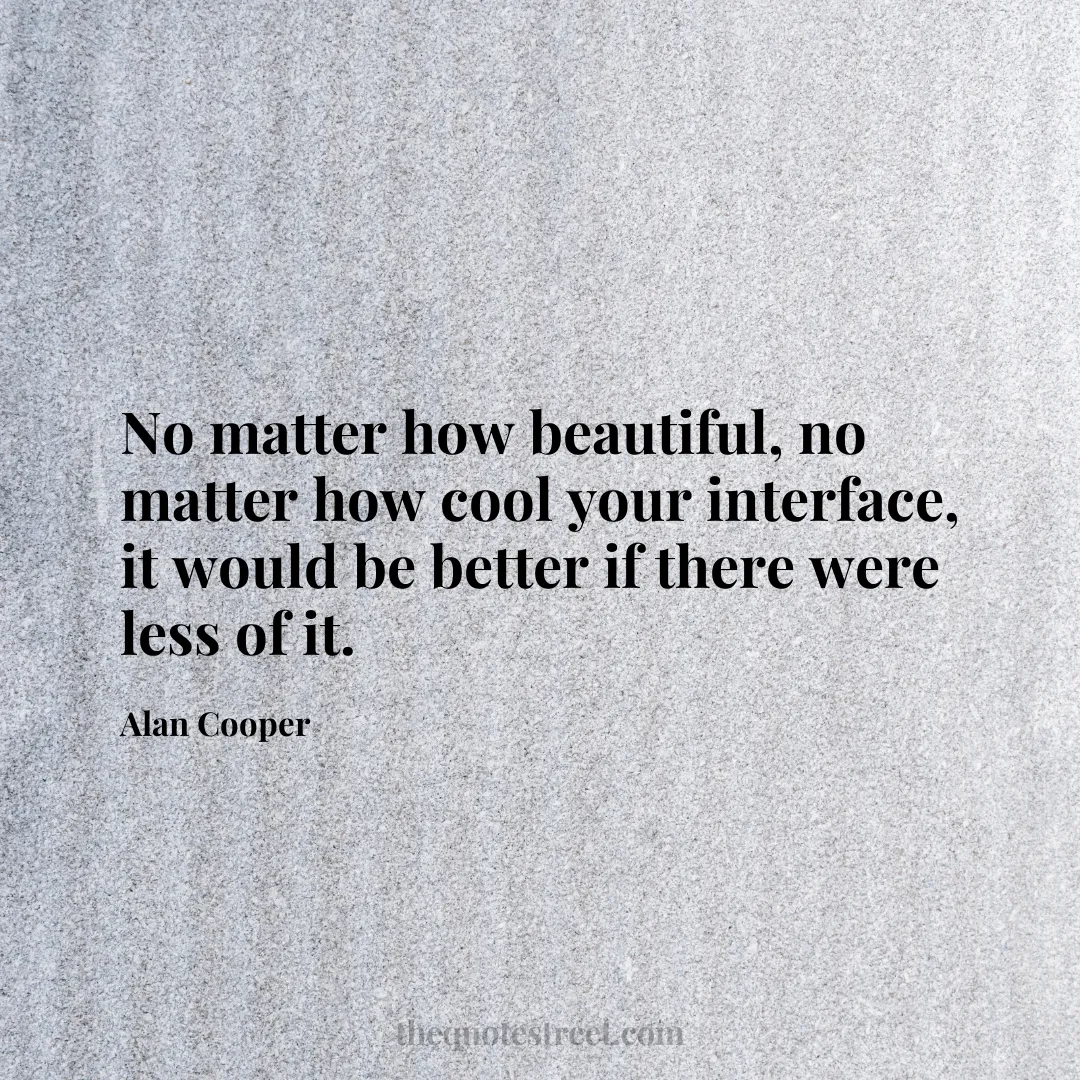 No matter how beautiful
