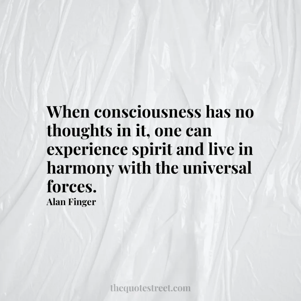 When consciousness has no thoughts in it