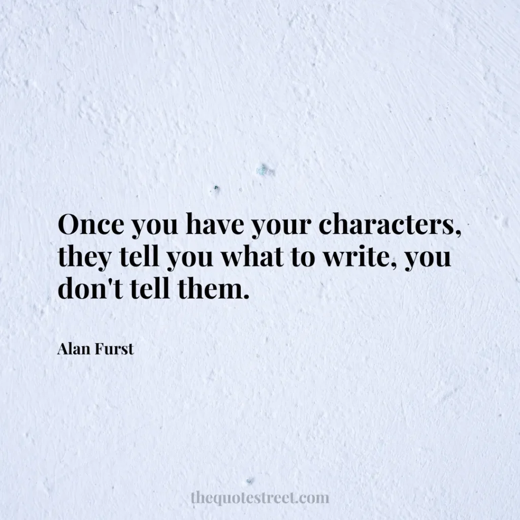 Once you have your characters