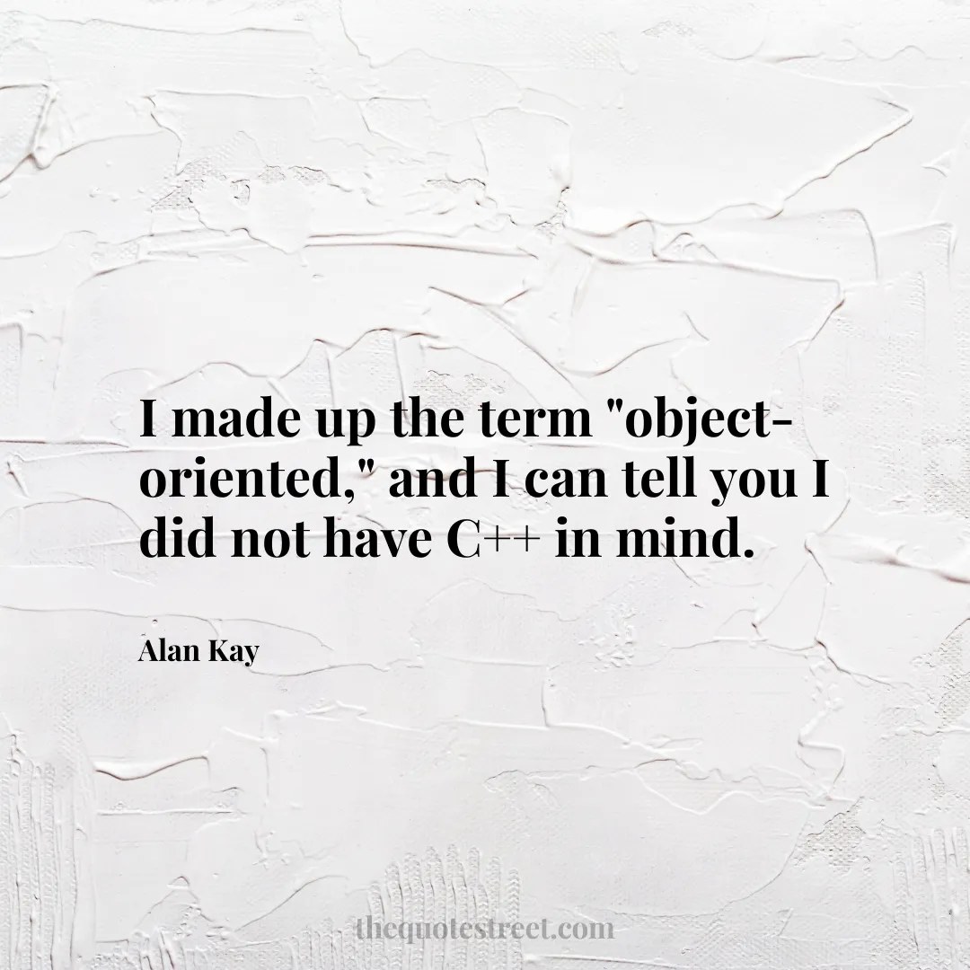 I made up the term "object-oriented