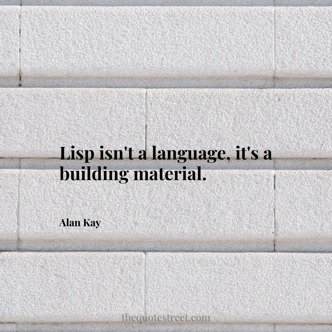 Lisp isn't a language
