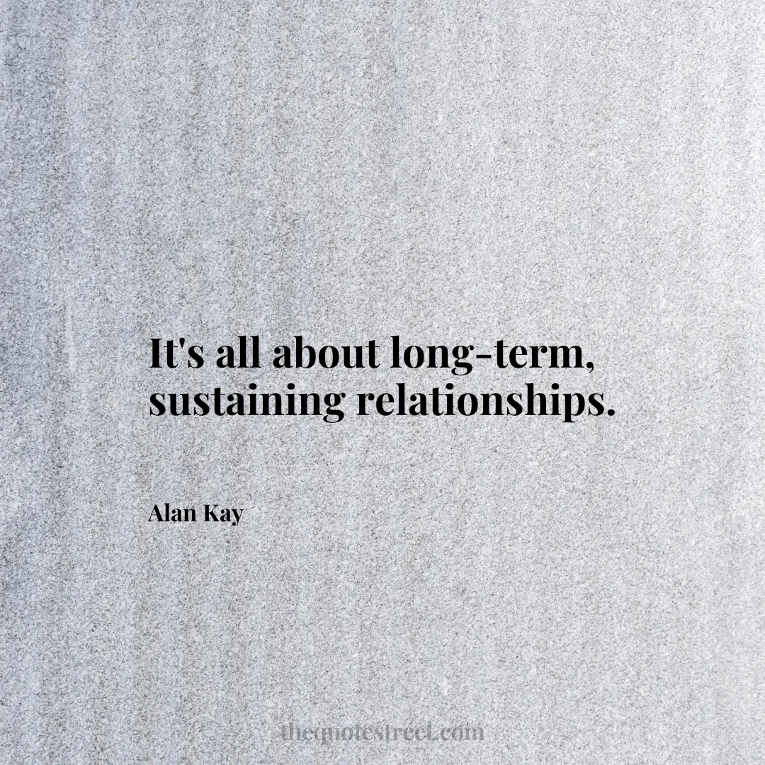 It's all about long-term