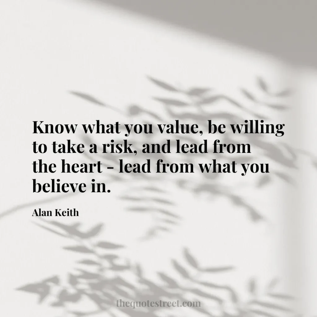 Know what you value