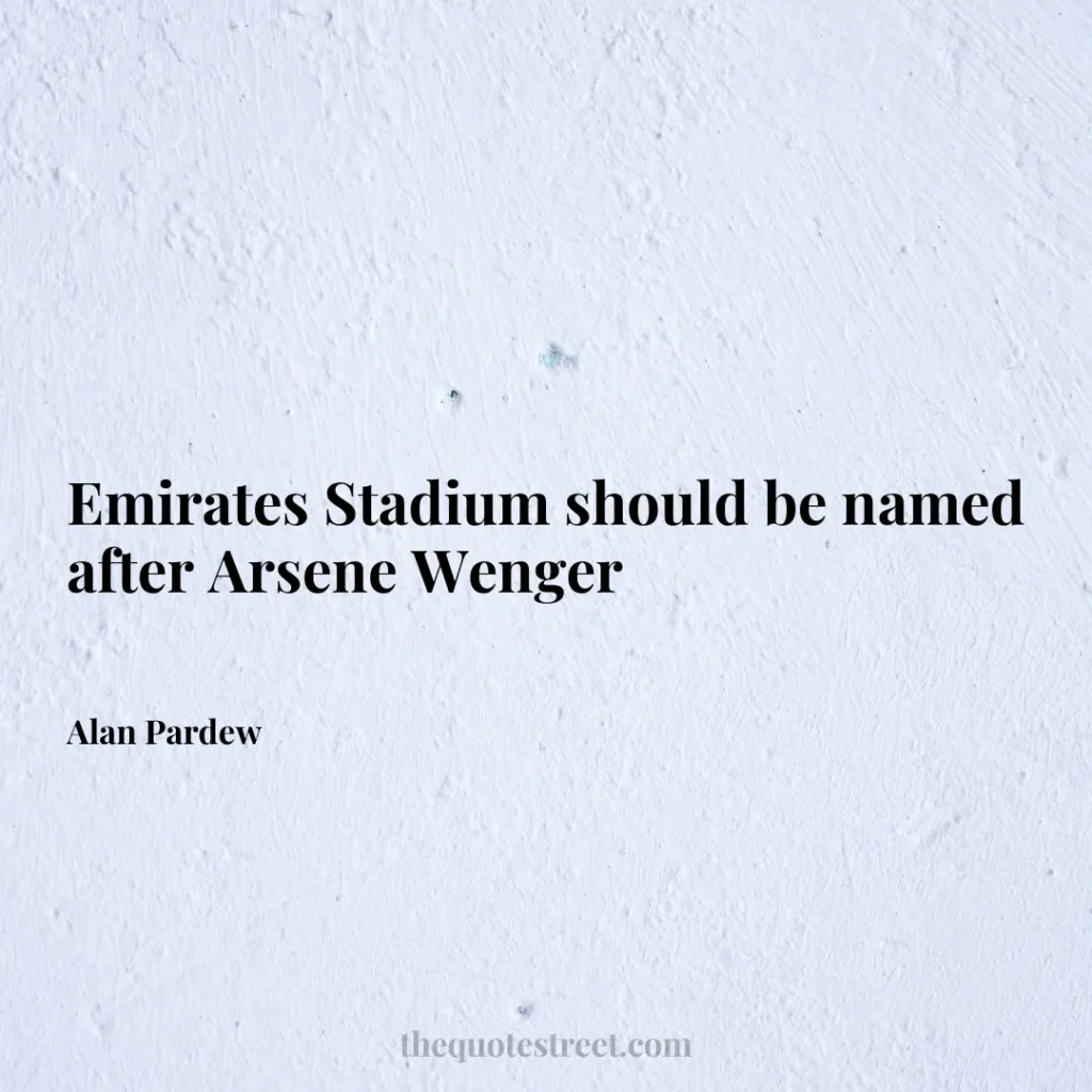 Emirates Stadium should be named after Arsene Wenger - Alan Pardew