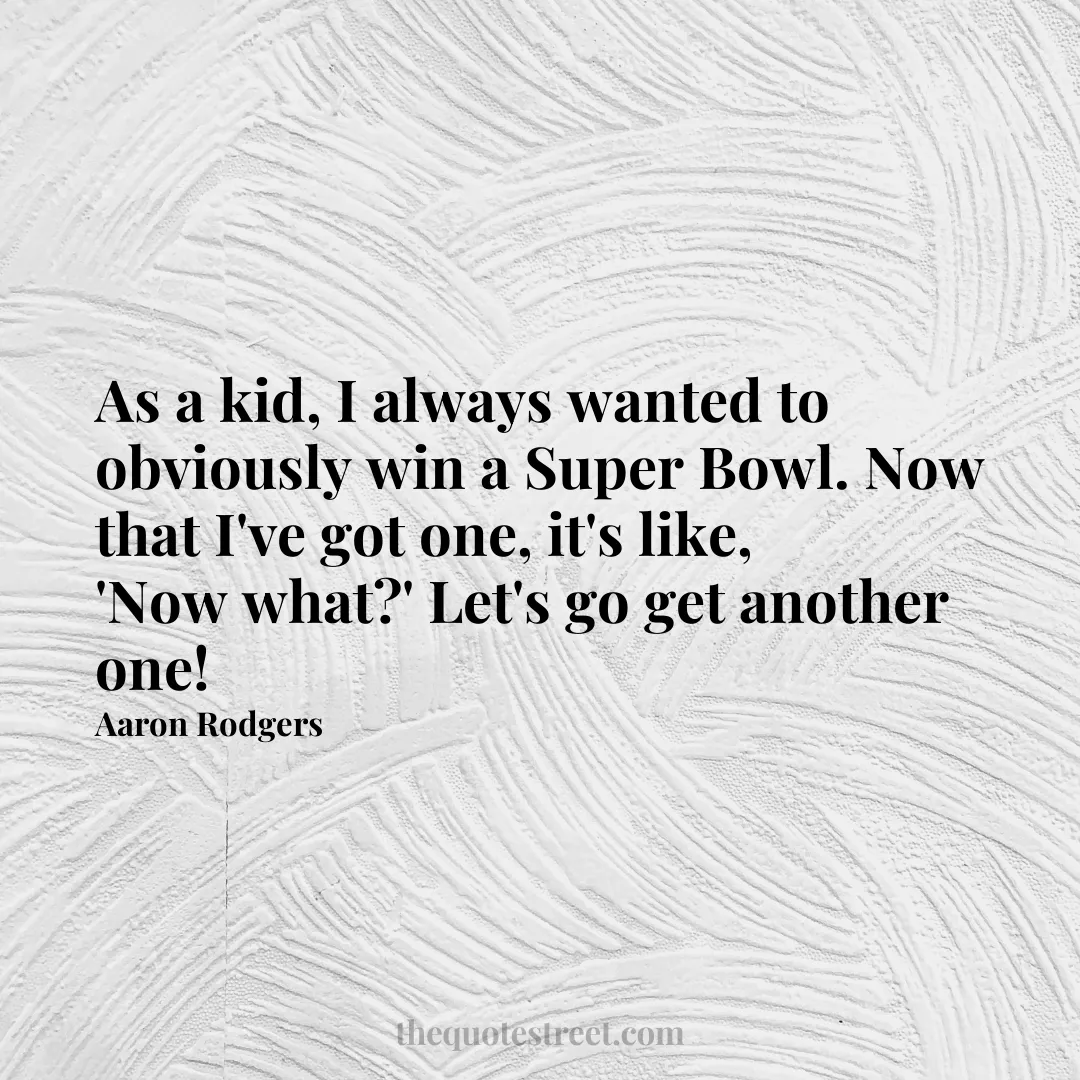 As a kid