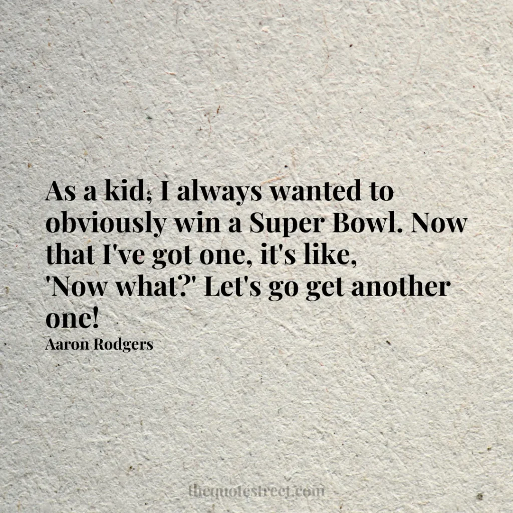 As a kid