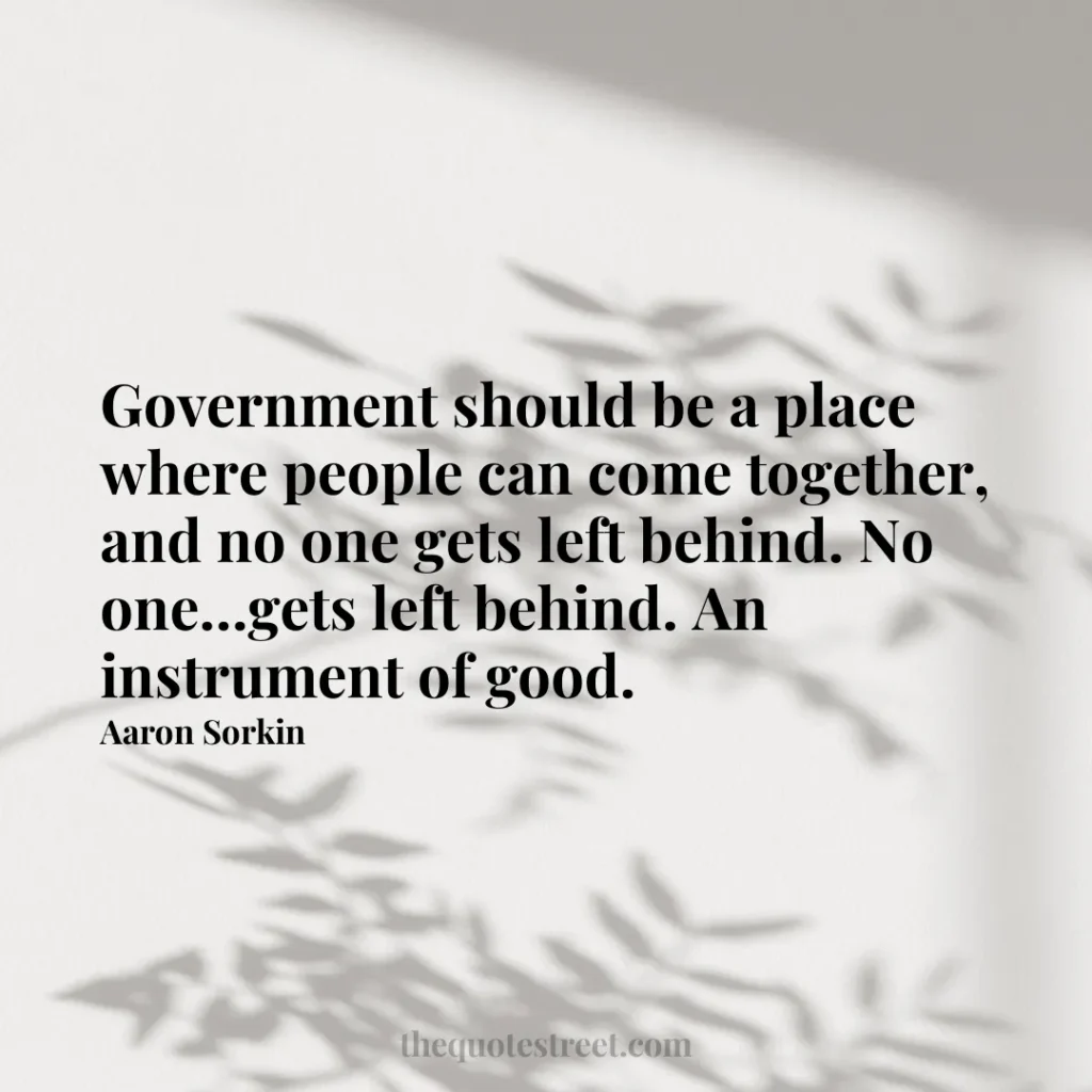 Government should be a place where people can come together