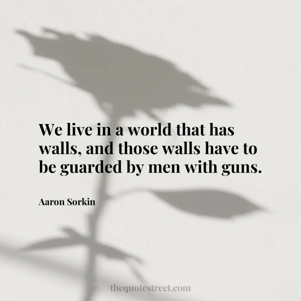 We live in a world that has walls