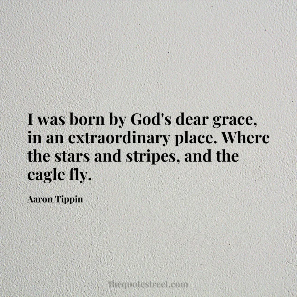 I was born by God's dear grace