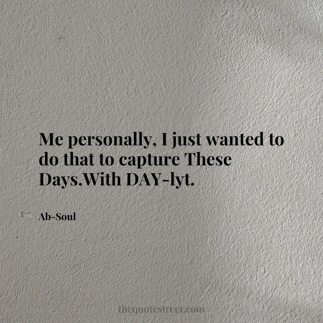 Me personally