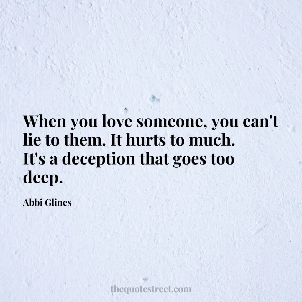 When you love someone
