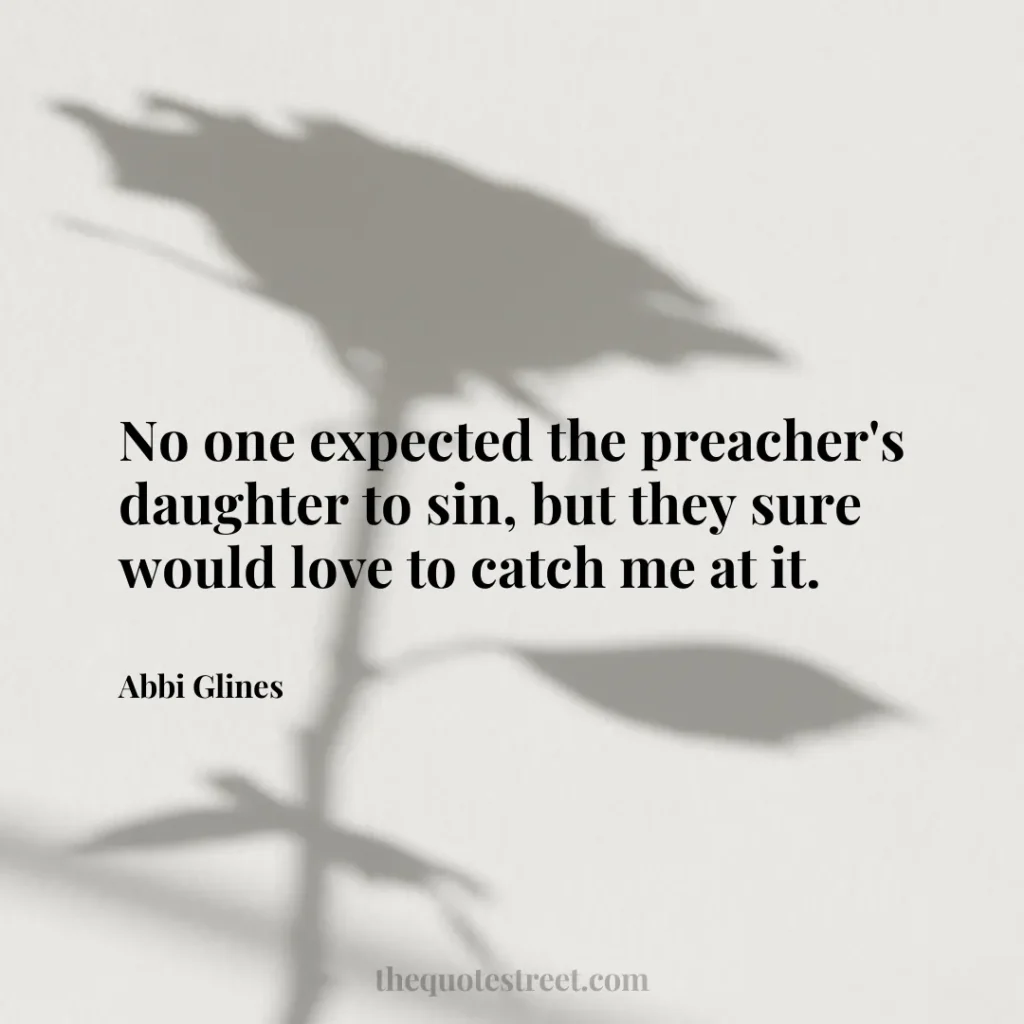 No one expected the preacher's daughter to sin