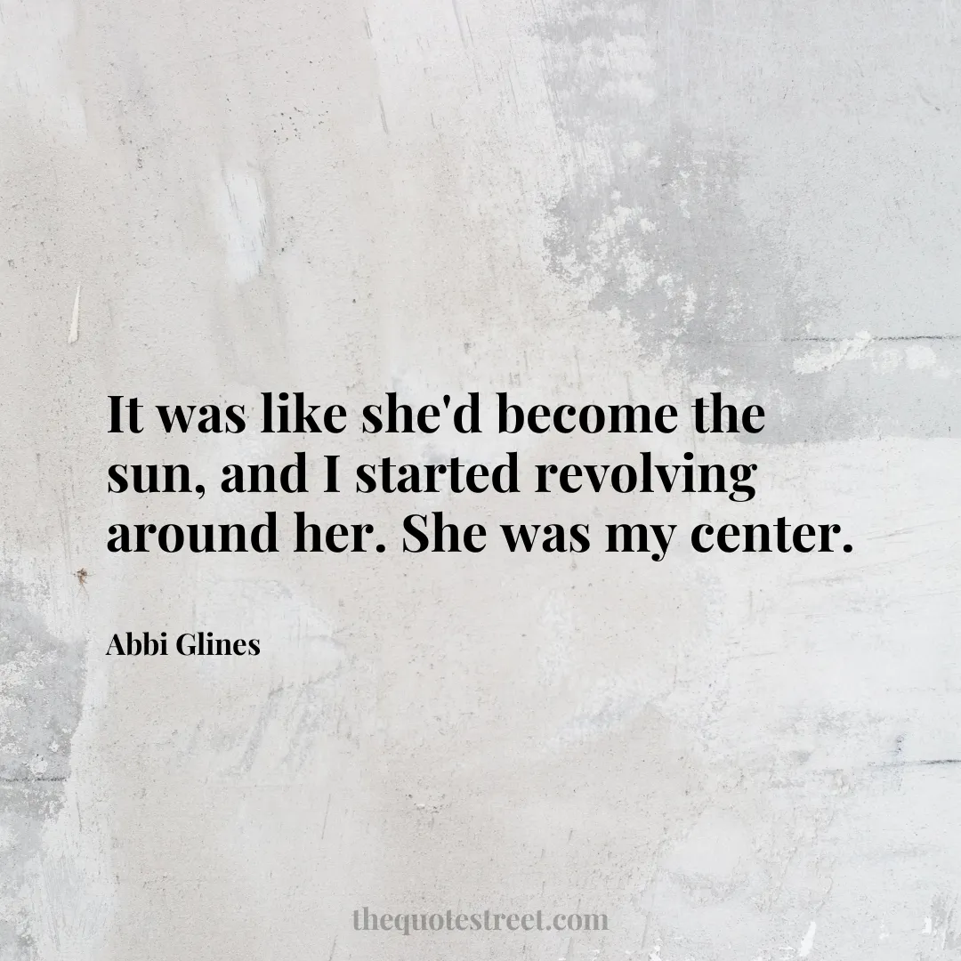 It was like she'd become the sun