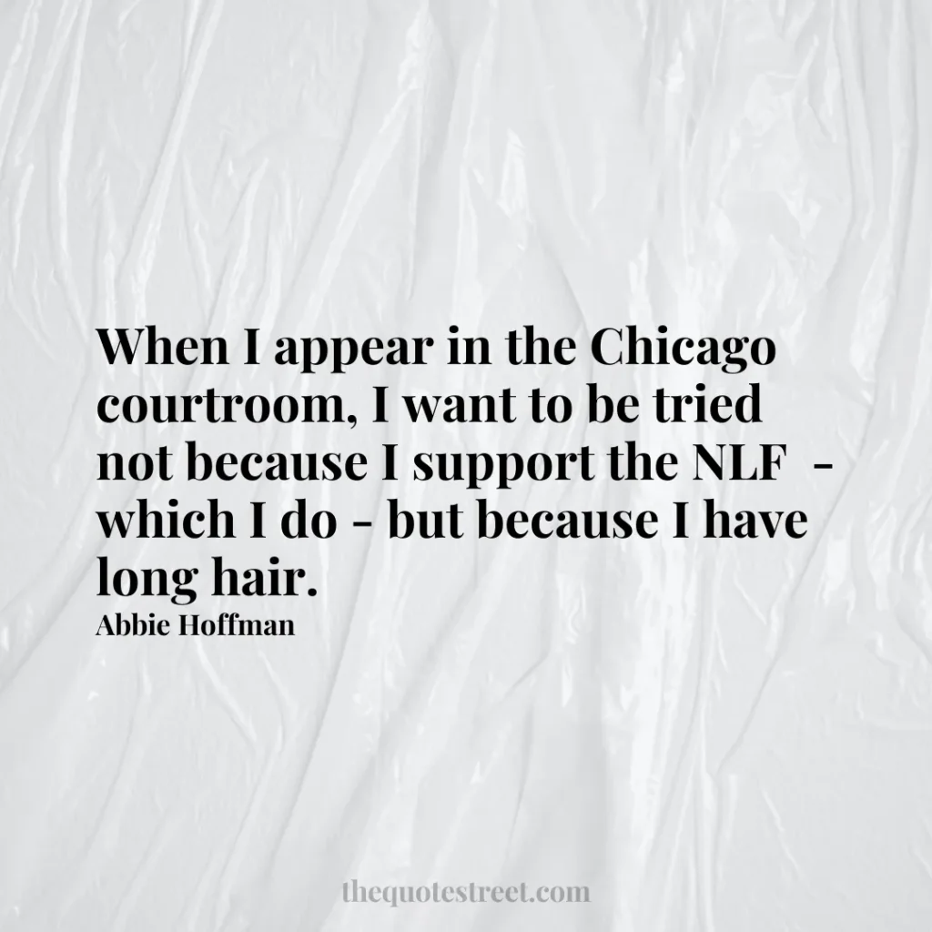 When I appear in the Chicago courtroom