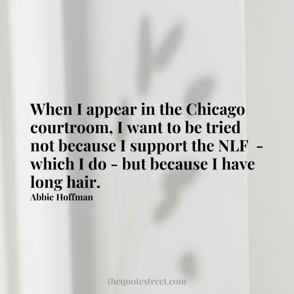 When I appear in the Chicago courtroom