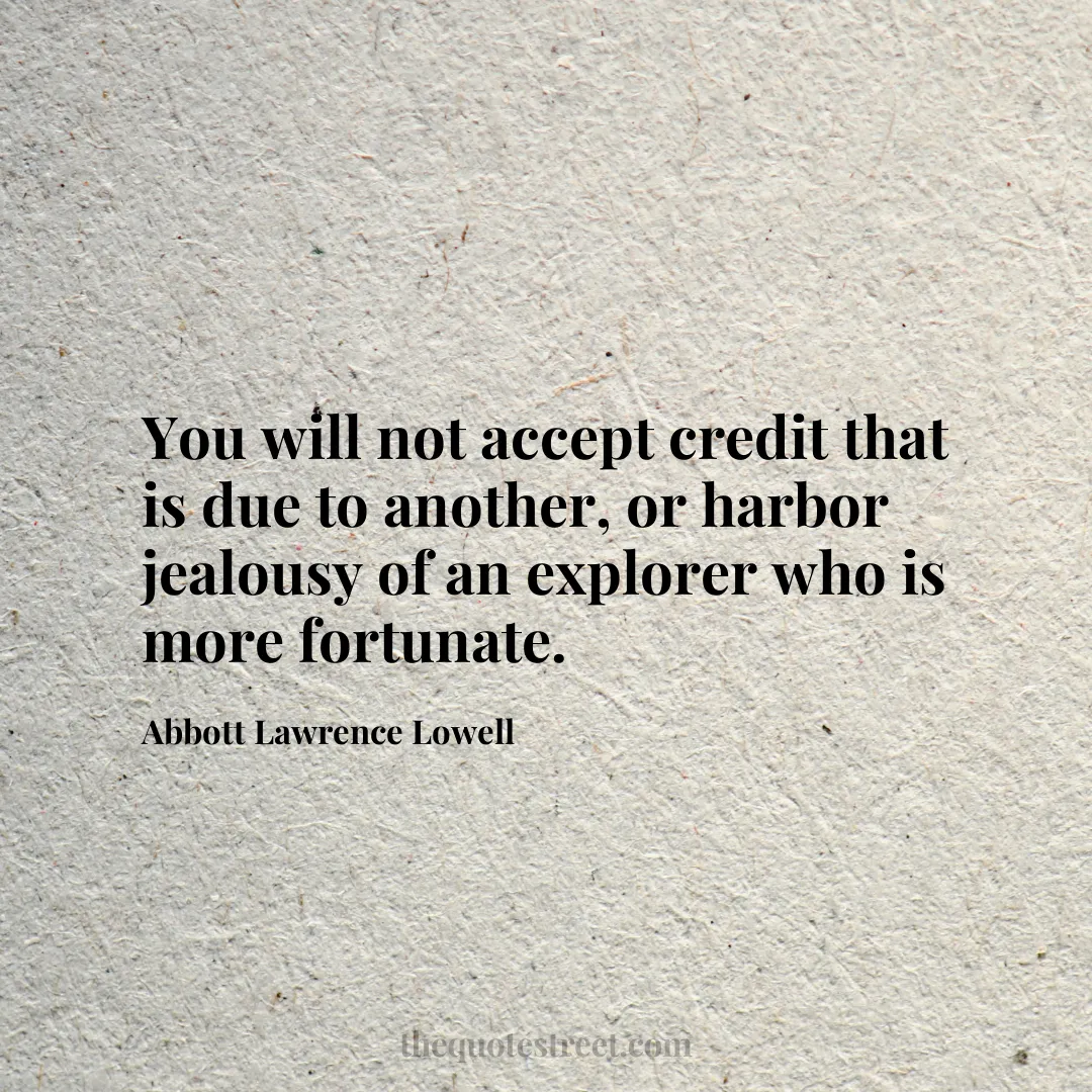 You will not accept credit that is due to another