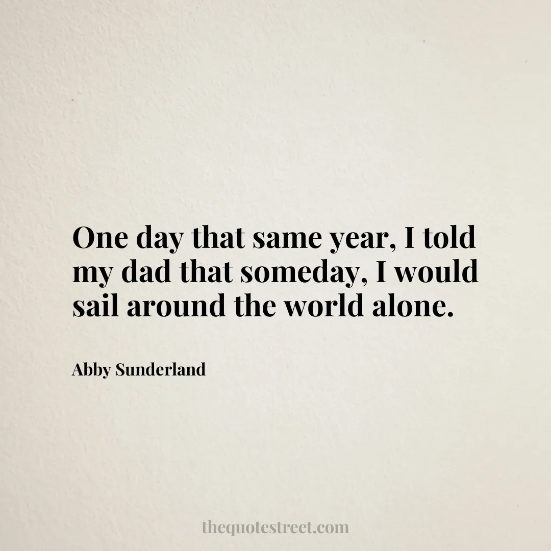 One day that same year