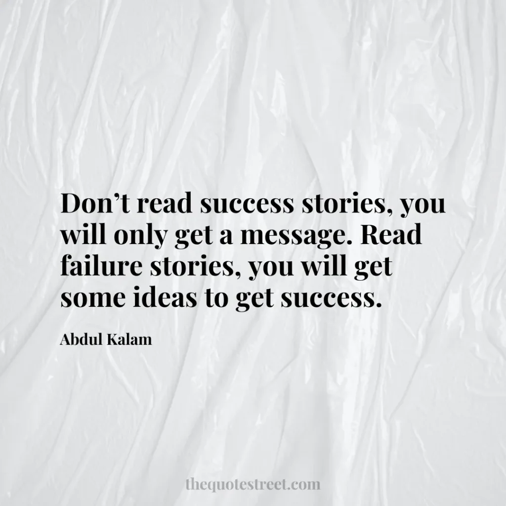Don’t read success stories