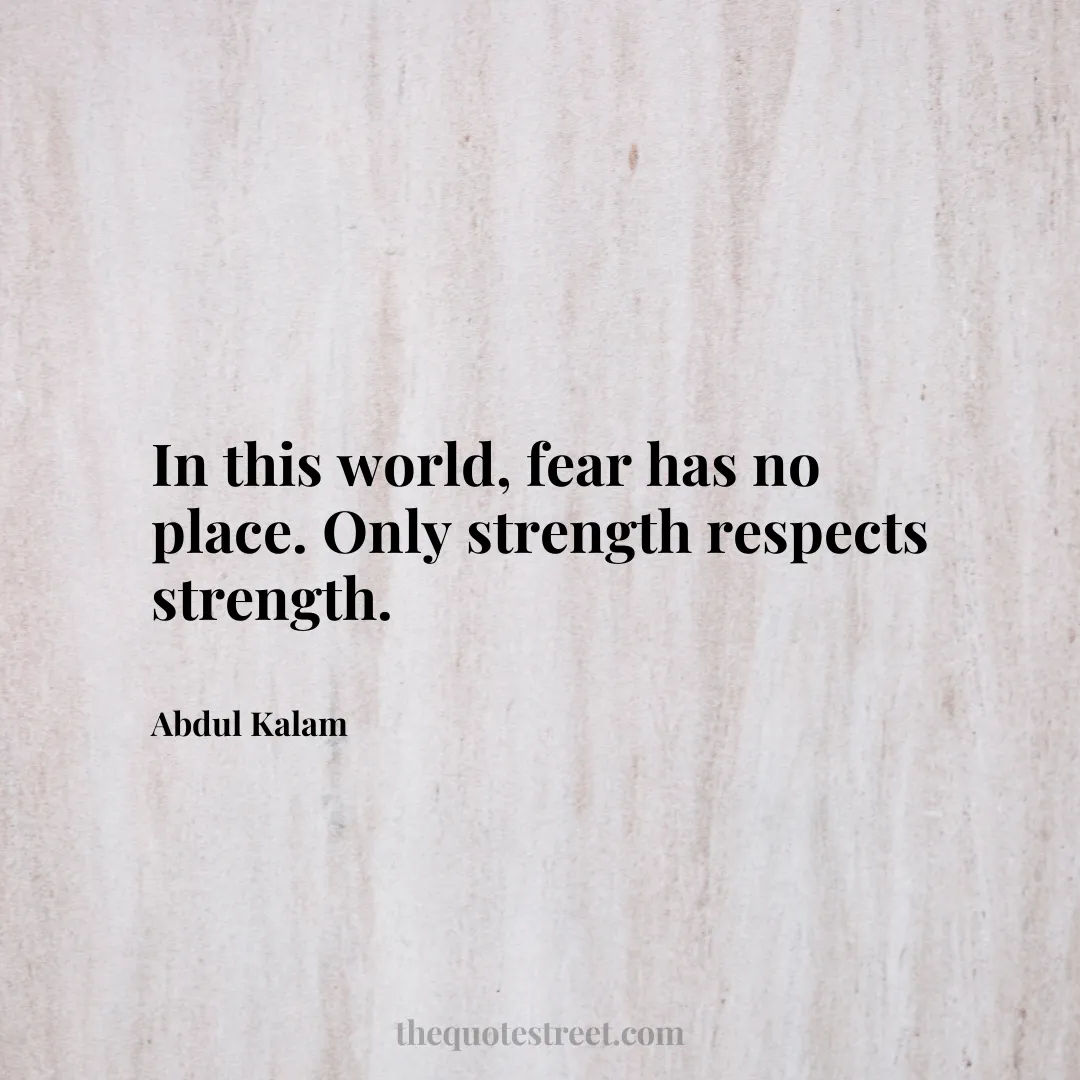 In this world