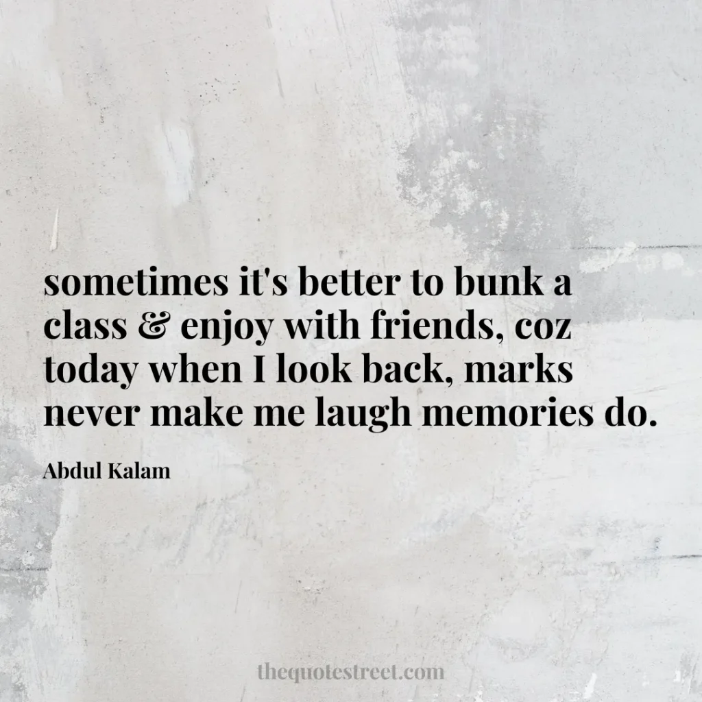 sometimes it's better to bunk a class & enjoy with friends
