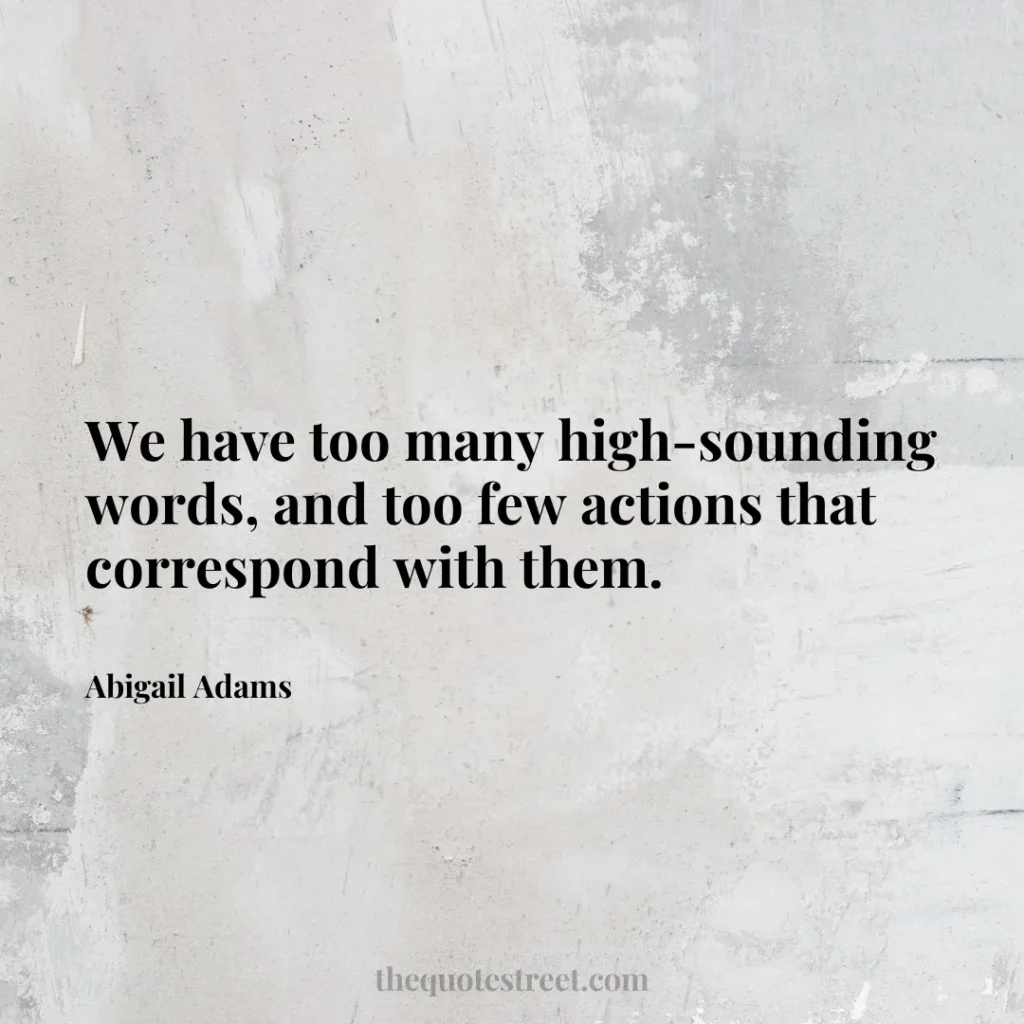 We have too many high-sounding words