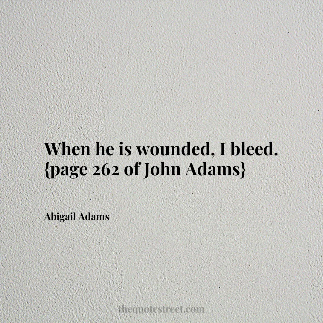 When he is wounded