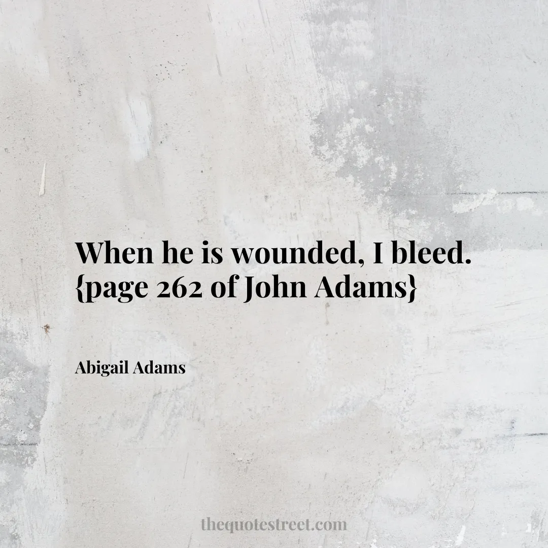 When he is wounded