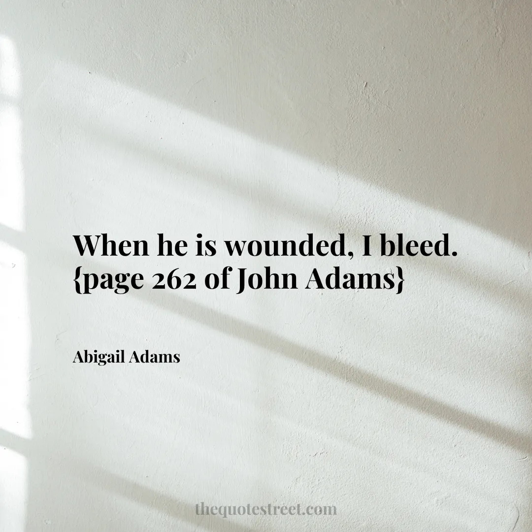 When he is wounded