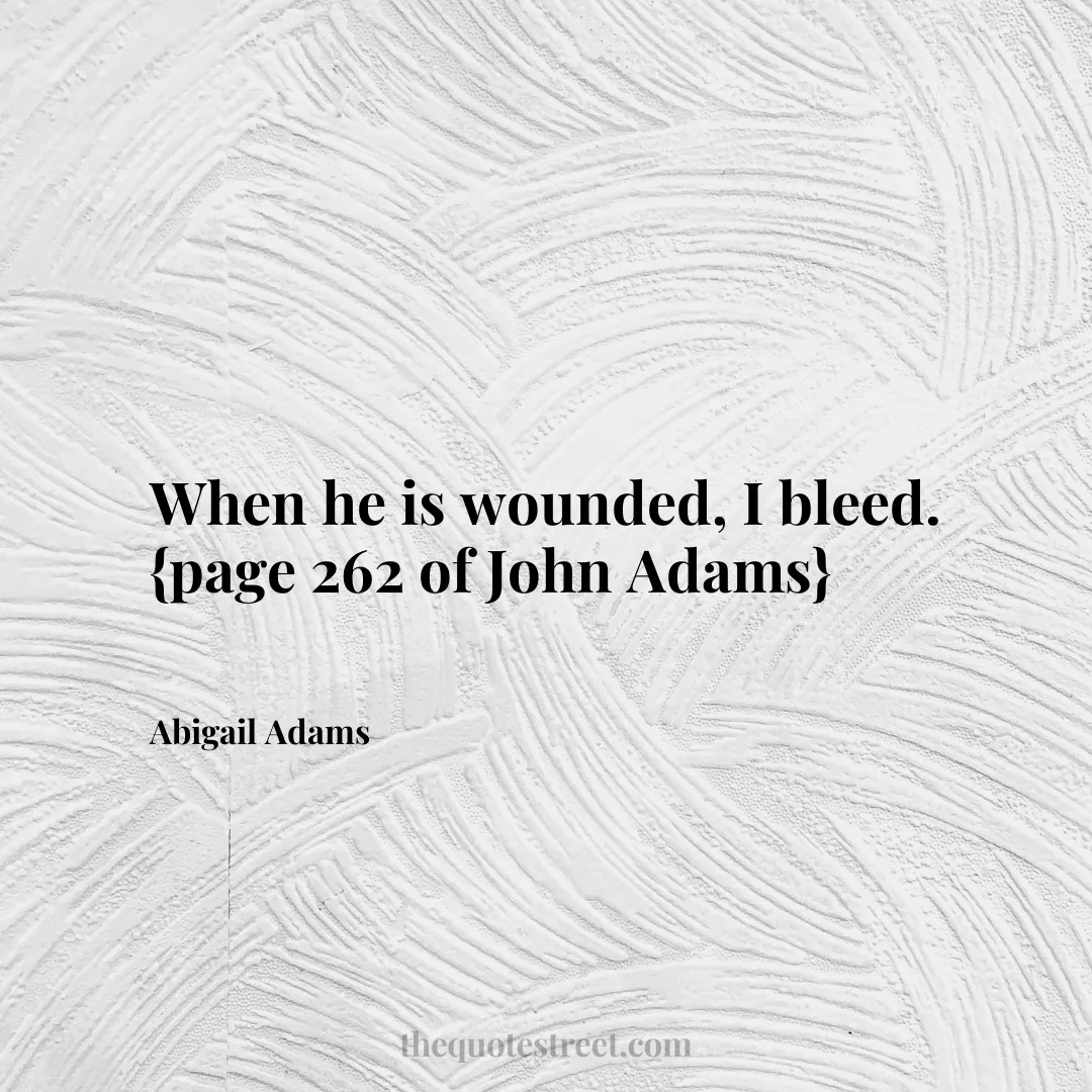 When he is wounded