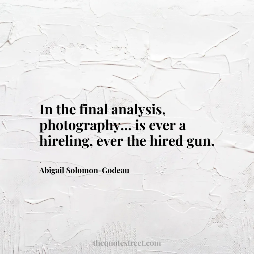 In the final analysis