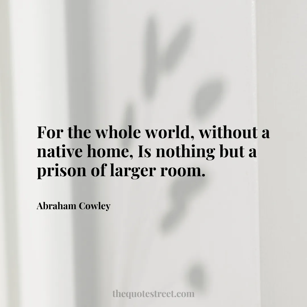 For the whole world