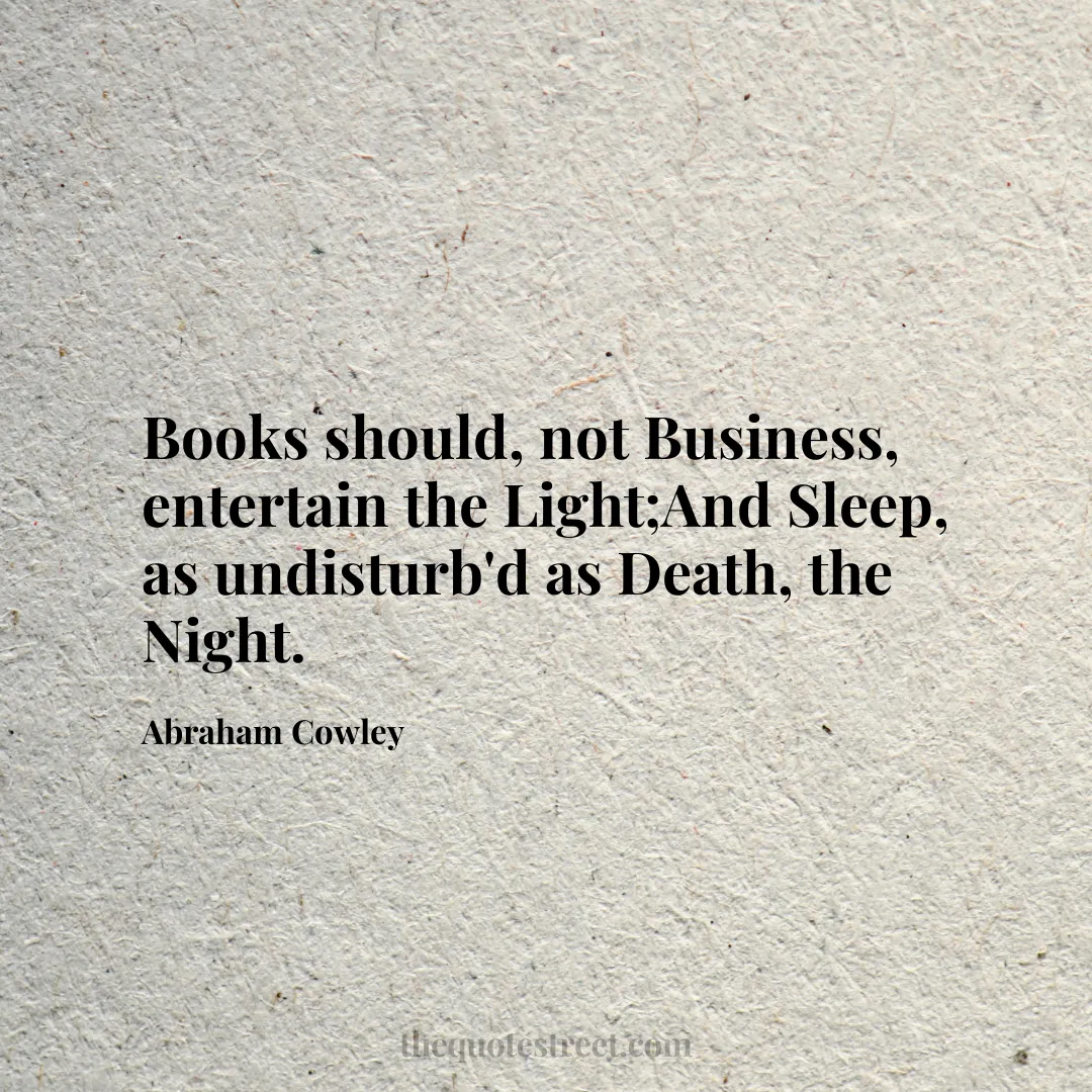 Books should