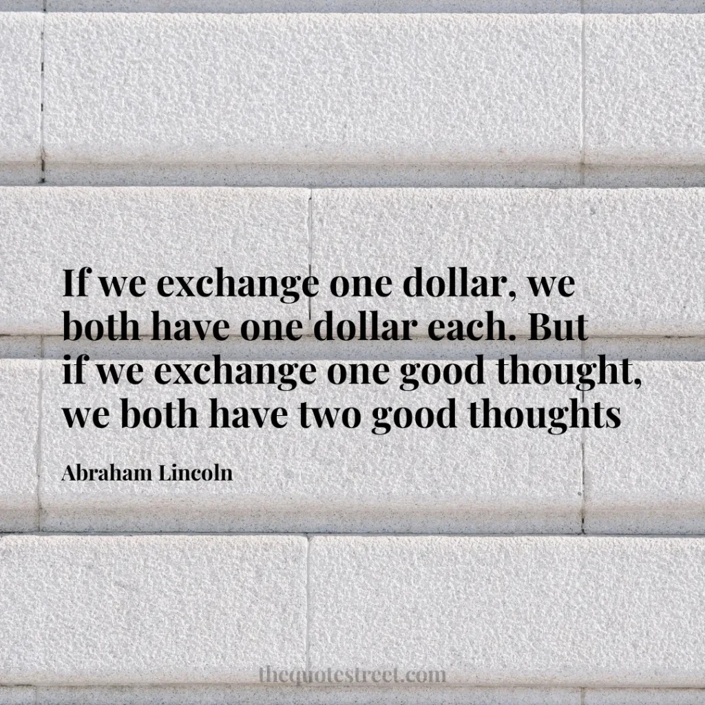 If we exchange one dollar