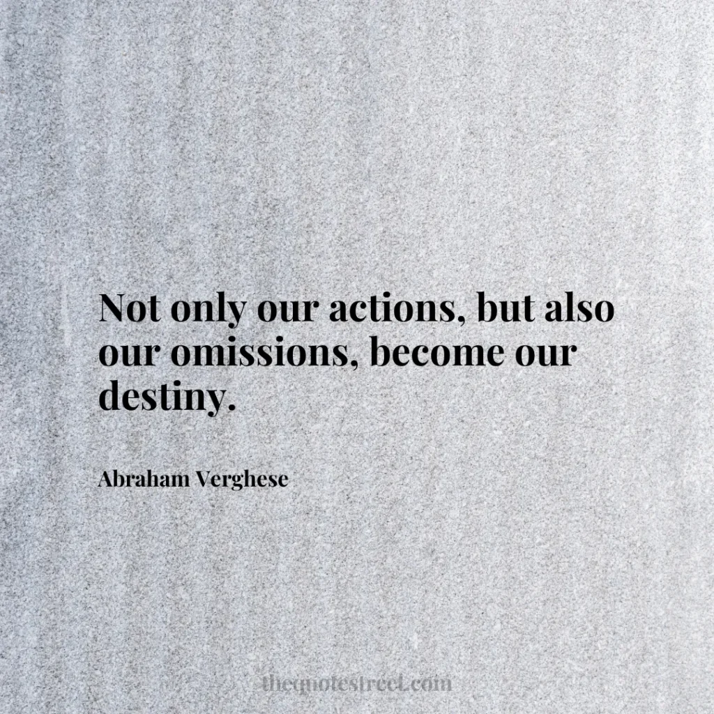Not only our actions