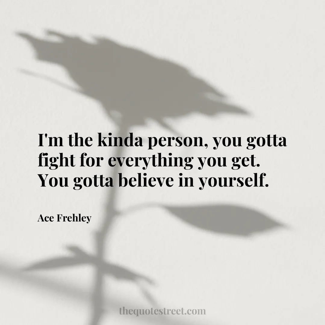 I'm the kinda person