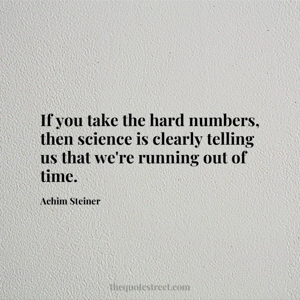 If you take the hard numbers