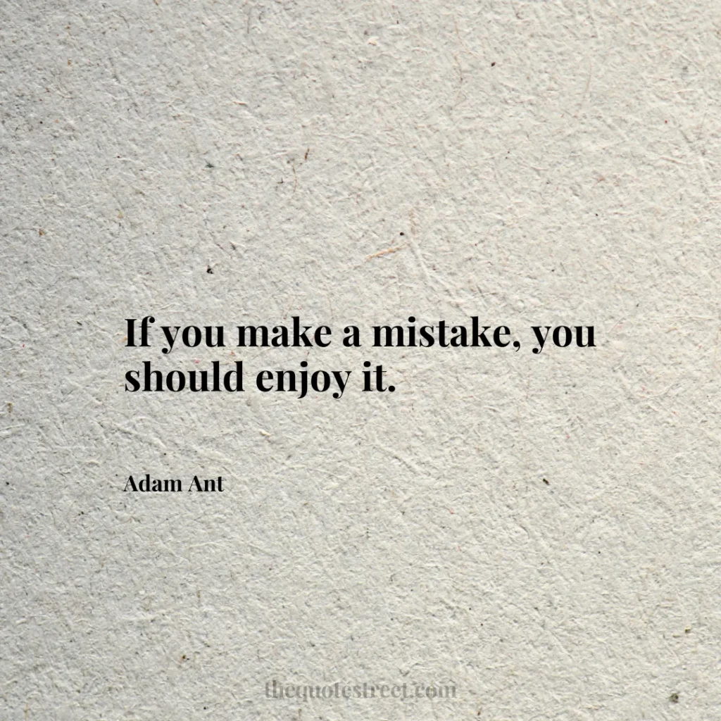 If you make a mistake