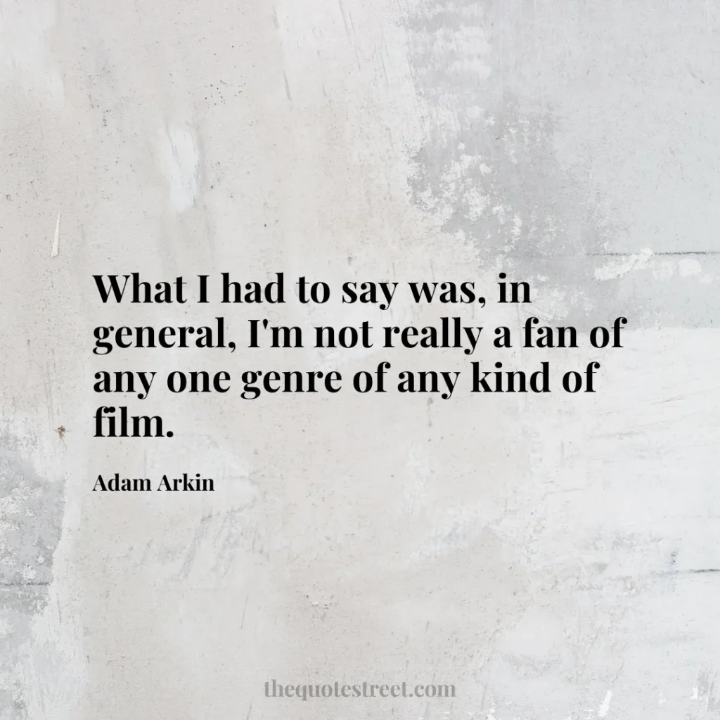 What I had to say was